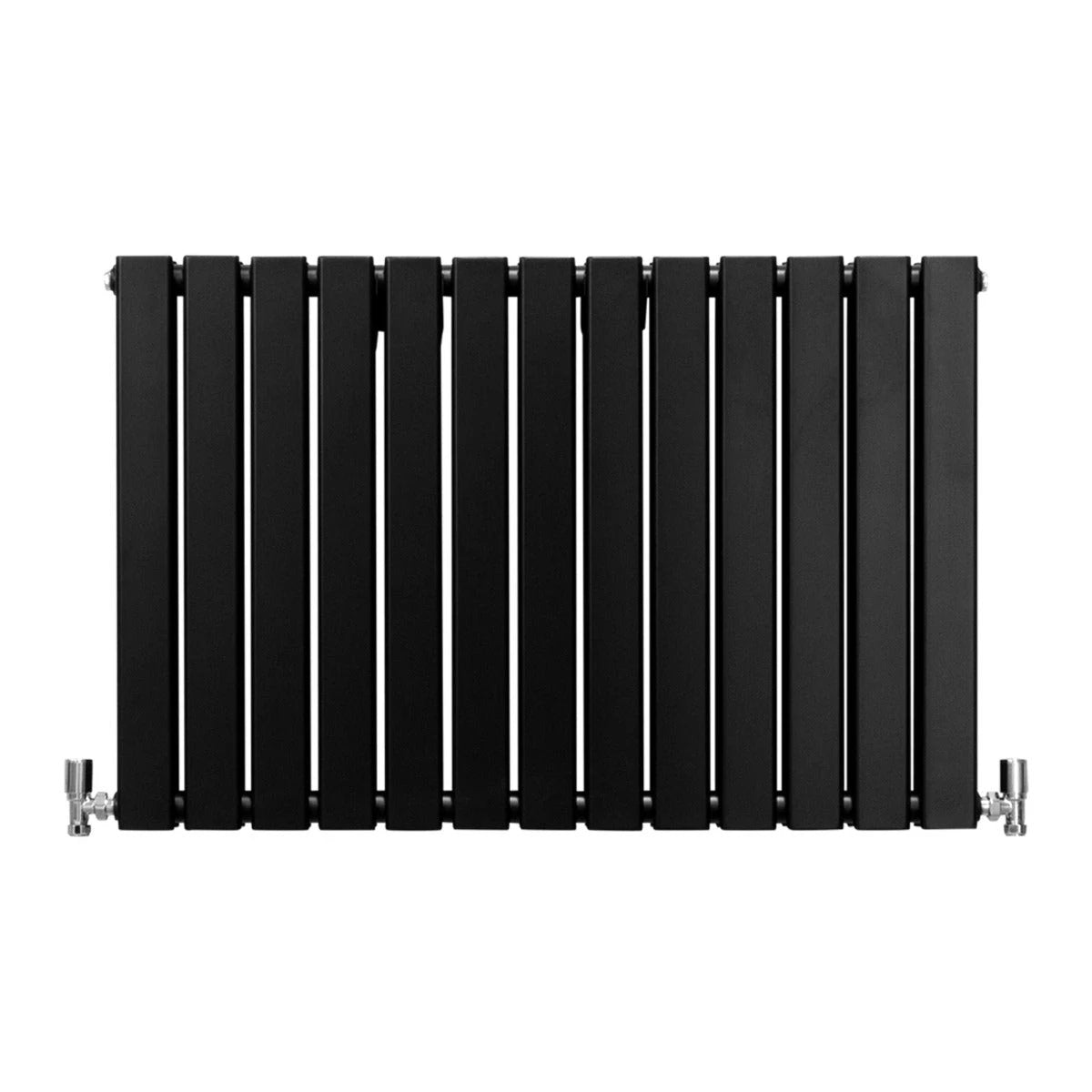 Monster Shop Designer Flat Panel Radiator 600mm by 910mm Matte Black Finish Home Office Decor Style - Radiator