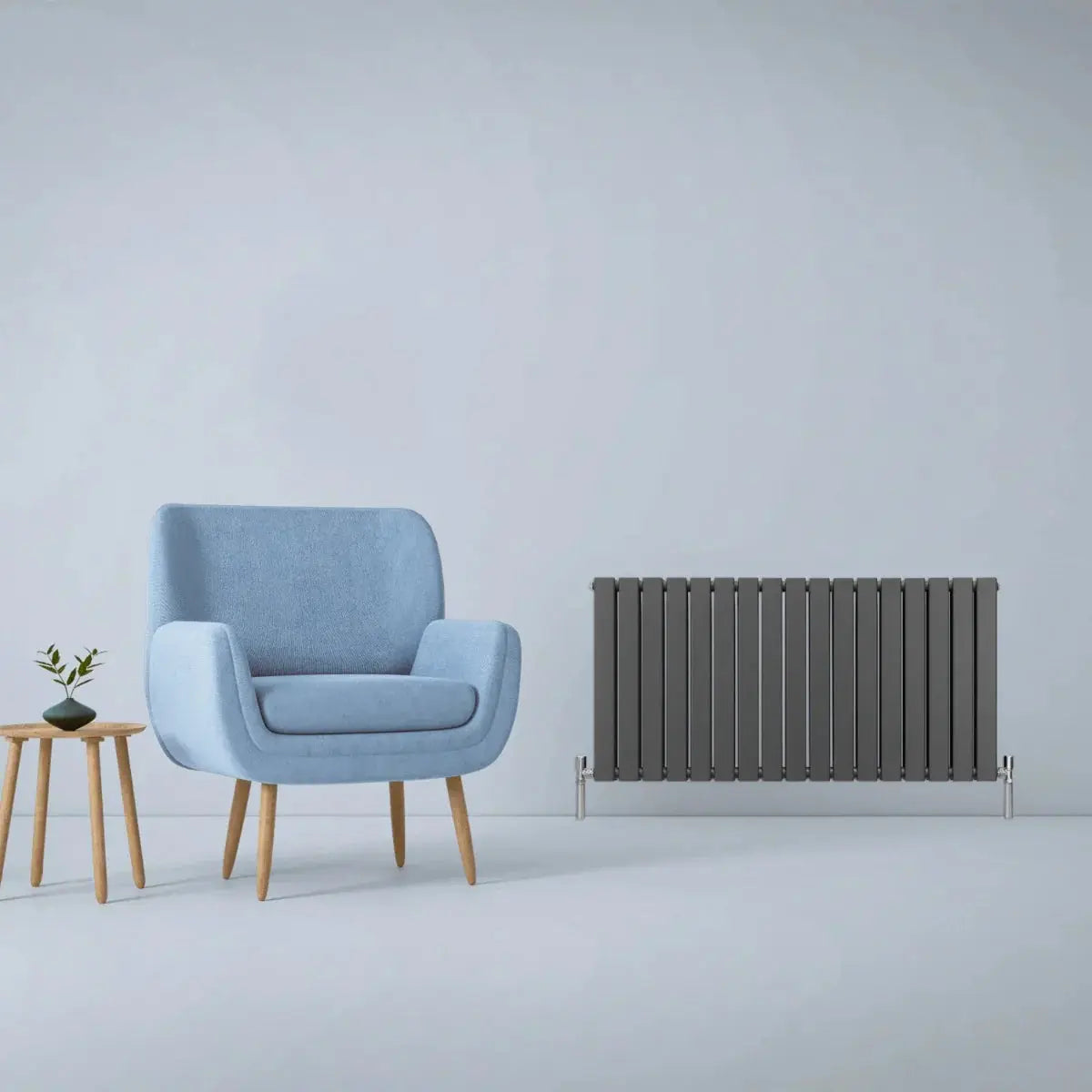 Monster Shop Designer Flat Panel Radiators Anthracite Grey 600mm x 1190mm -