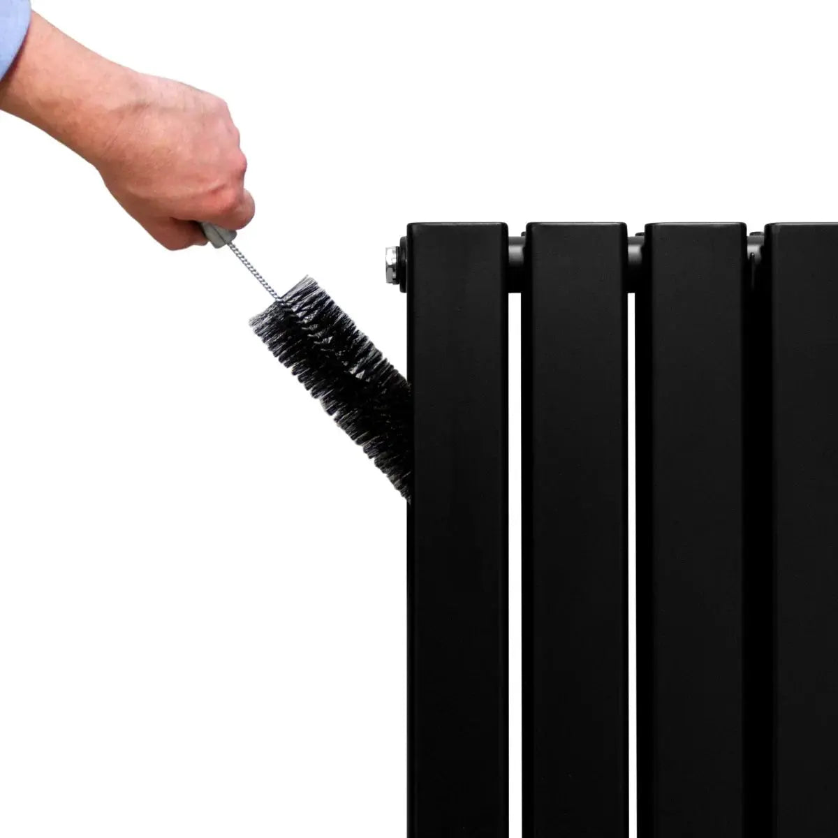 Monster Shop Designer Flat Panel Radiators Matt Black 1800mm x 280mm -