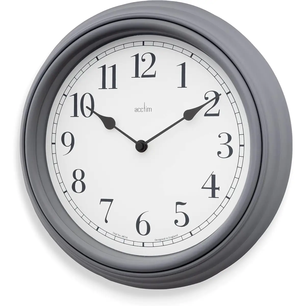 Acctim Acctim Devonshire Traditional 28cm Quartz Grey Wall Clock 22715 - Clock