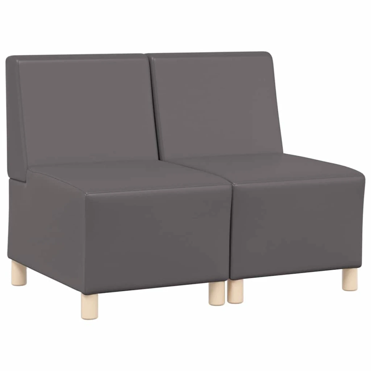 vidaXL VidaXL Modular Sofa Unit 55x74x82 Armless Faux Leather Home - Sofa