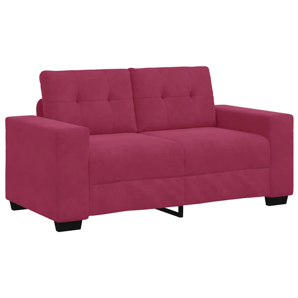 vidaXL VidaXL Loveseat Sofa Velvet Wine Red For Living Room - Sofa