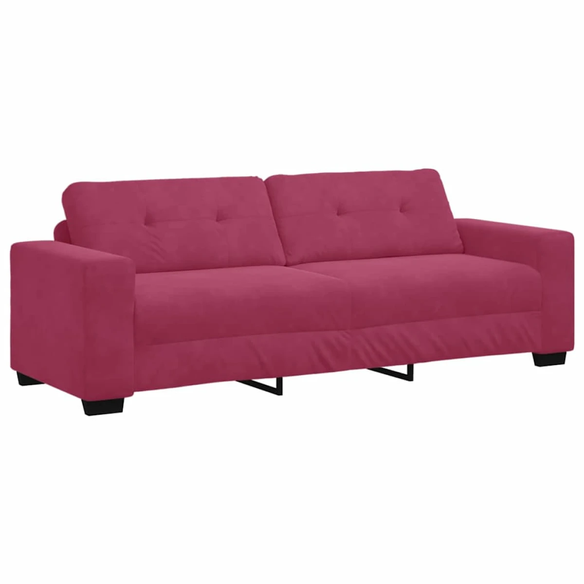 vidaXL VidaXL ThreeSeater Velvet Sofa With Cushion For Living Room - Sofa