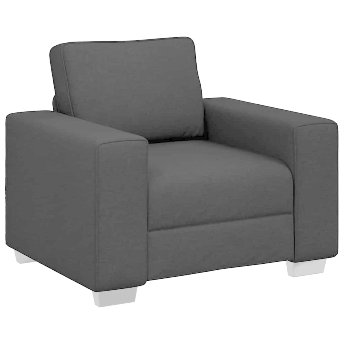 vidaXL VidaXL Sofa 100x77x82 cm Fabric Black Cushion Living Room - Sofa