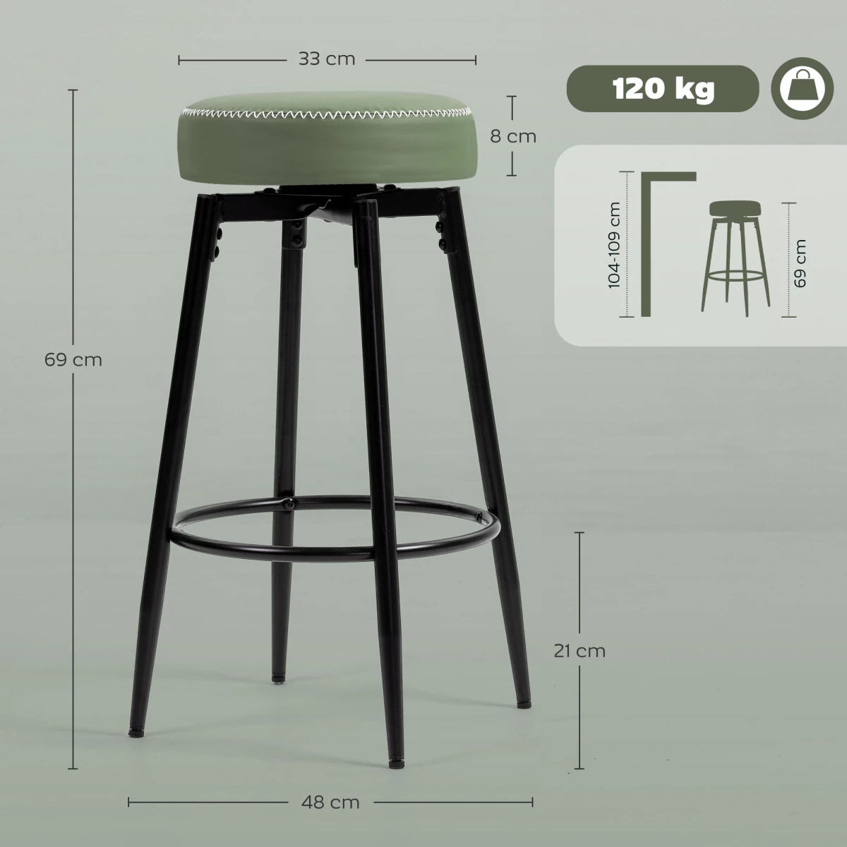 N/A Height bar stool -