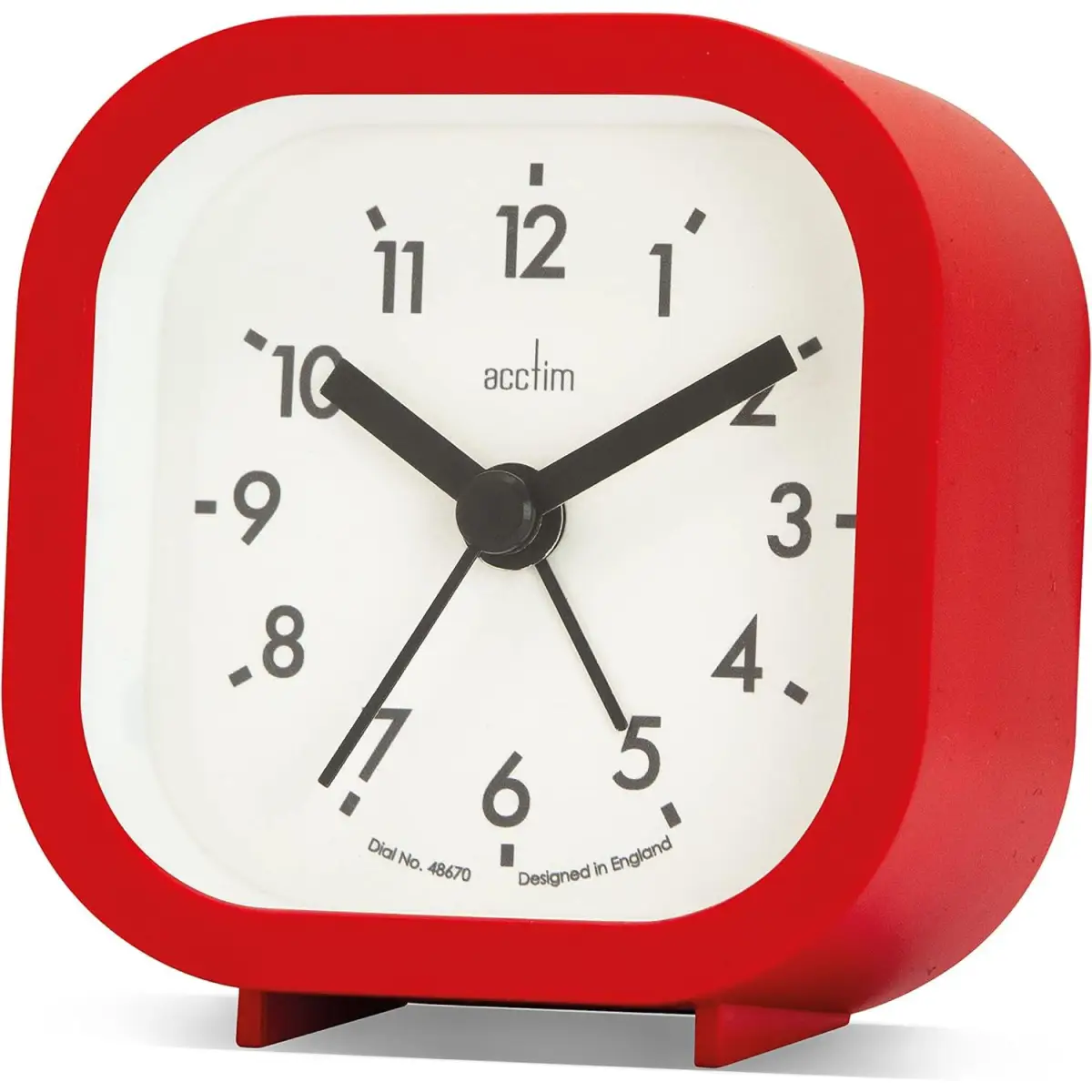 Acctim Acctim Robyn Mini Bedside Red Alarm Clock 16304 - Clock