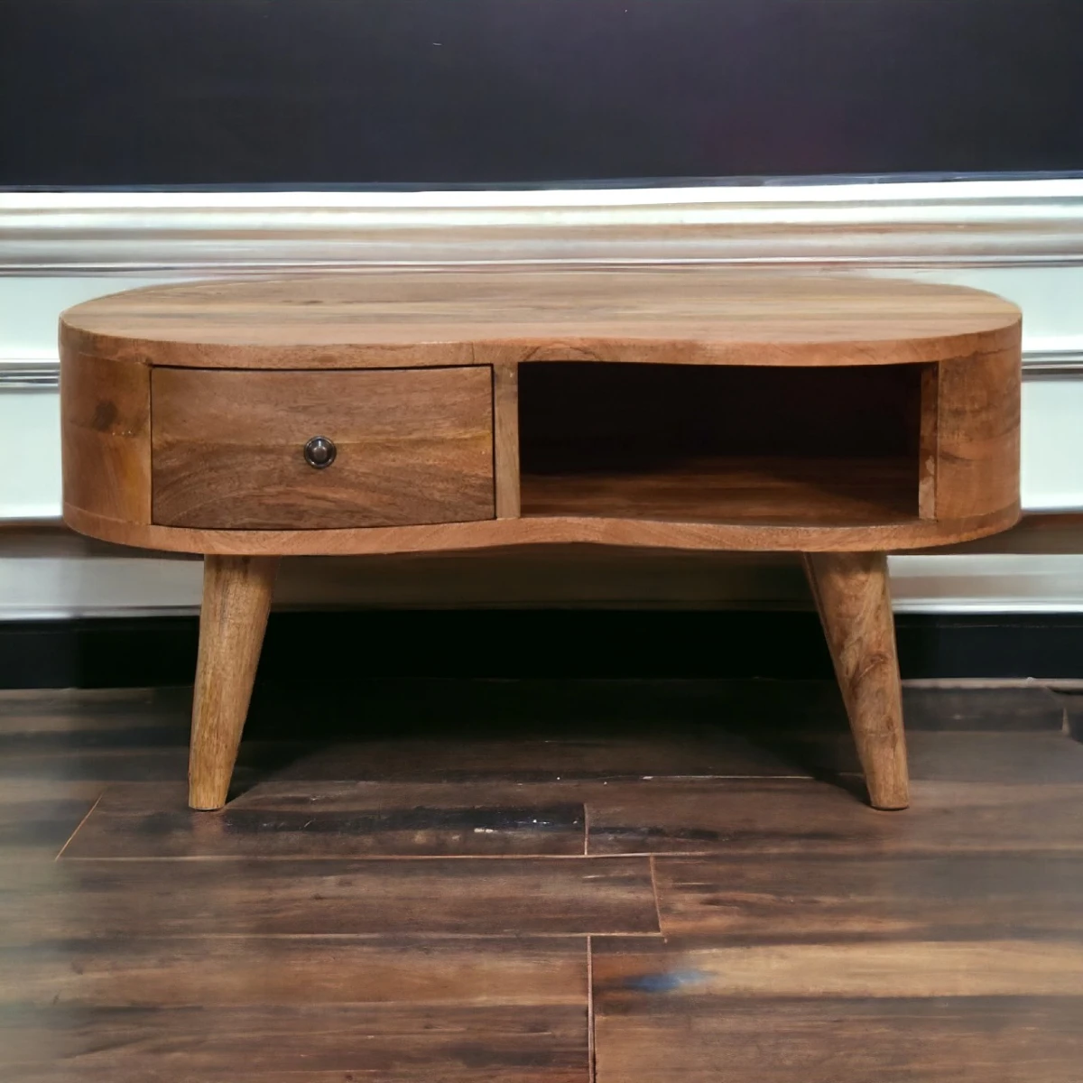 Artisan Furniture Artisan Mini Solid Wood Coffee Table Drawer and Shelf - Coffee Table