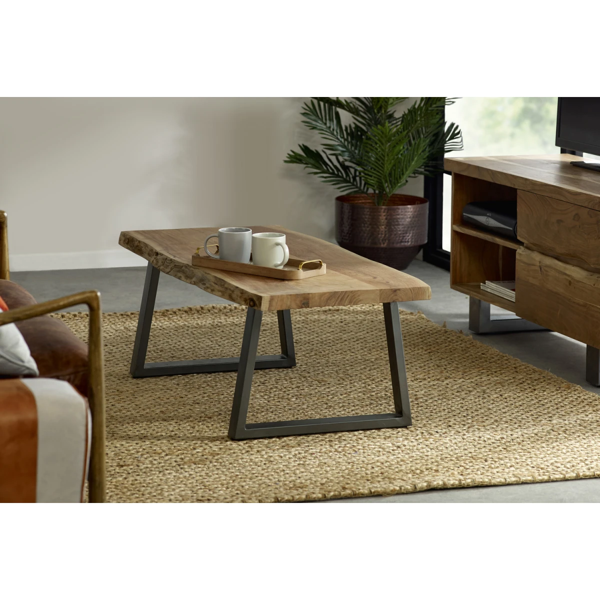 Baltic Coffee Table 40in Live Edge Home by Indian Hub