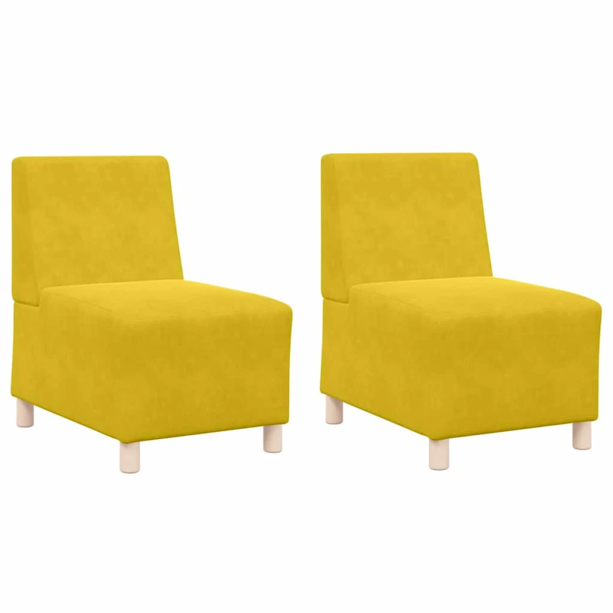 vidaXL VidaXL Armless Modular Sofa 55x74x82 Velvet Living Room - Sofa
