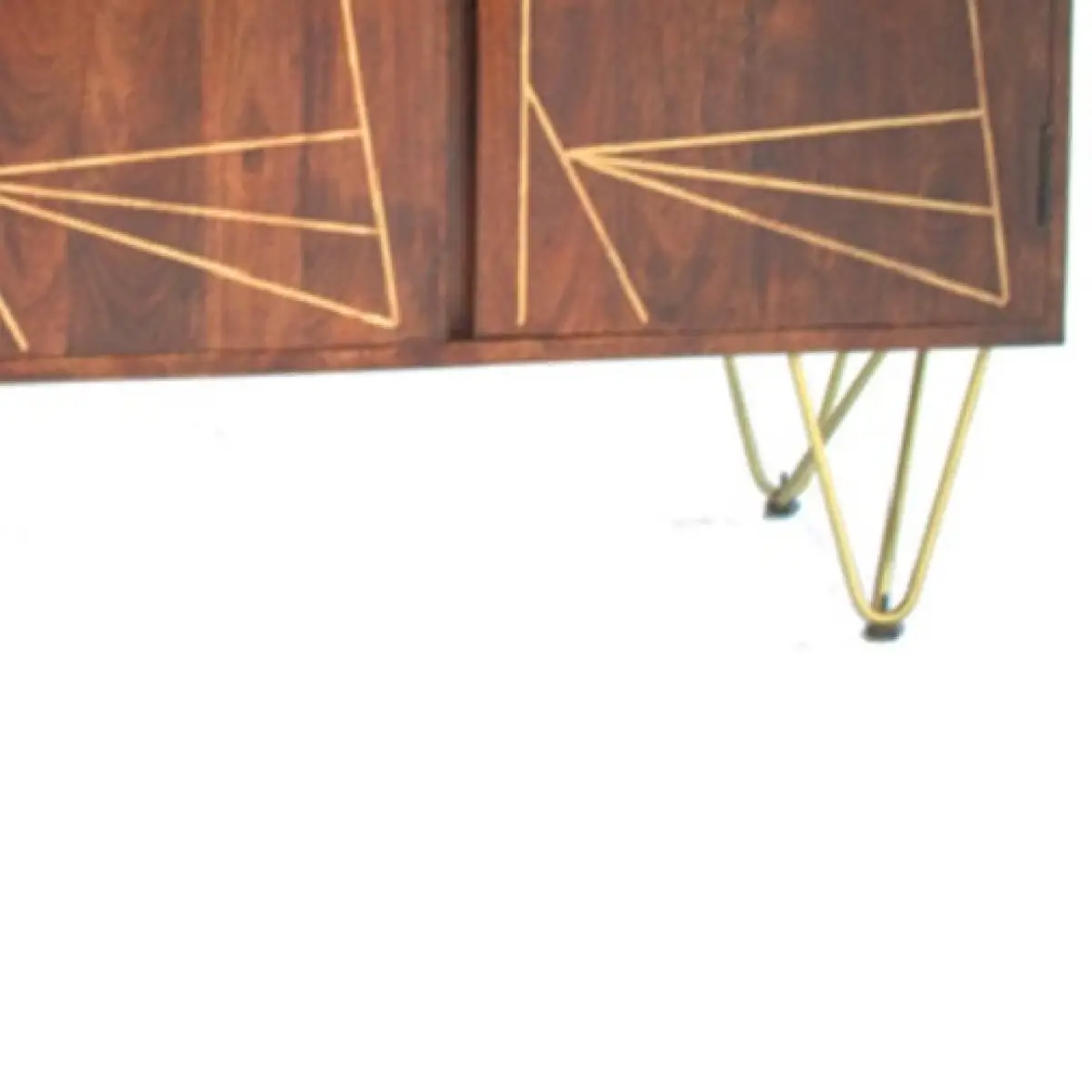 Indian Hub Dark Gold Large Sideboard - Sideboard