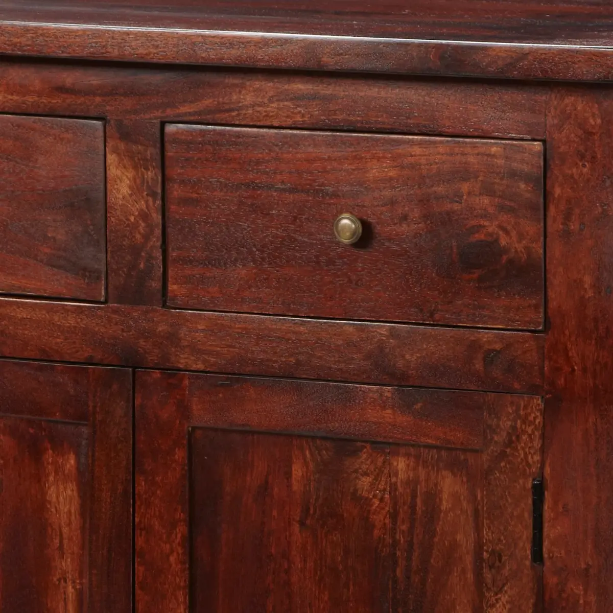Indian Hub Jaipur Dark Mango 2 Door Sideboard - Sideboard