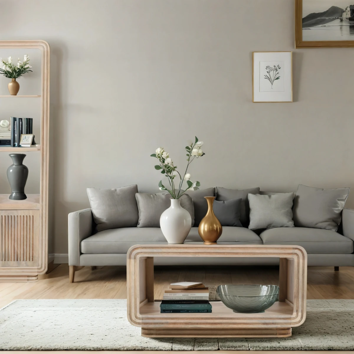Hudson Carved Mango Wood Coffee Table 80x54x27 cm Handcrafted Eco Friendly Living Room by Indian Hub
