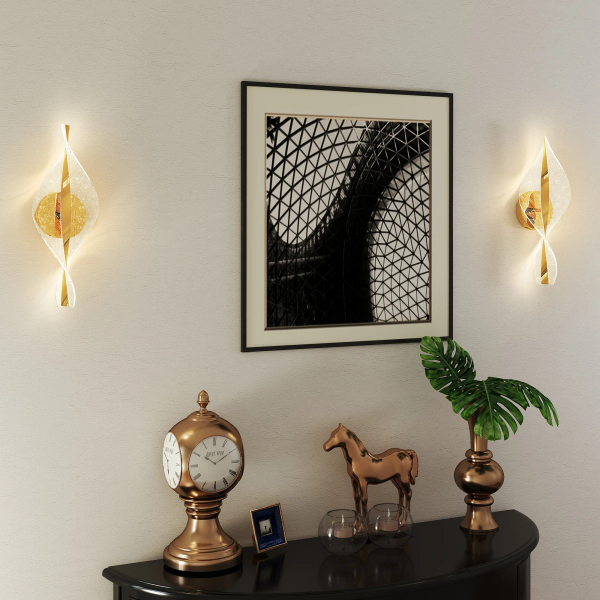 Quality Floor Lamp Tall 3D Rose Shade Home by N/A
