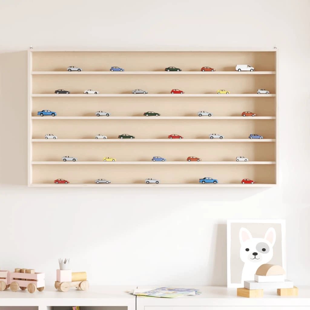 vidaXL vidaXL Wall Display Cabinet with 6 Shelves 40x8.5x55 cm - Display Cabinet