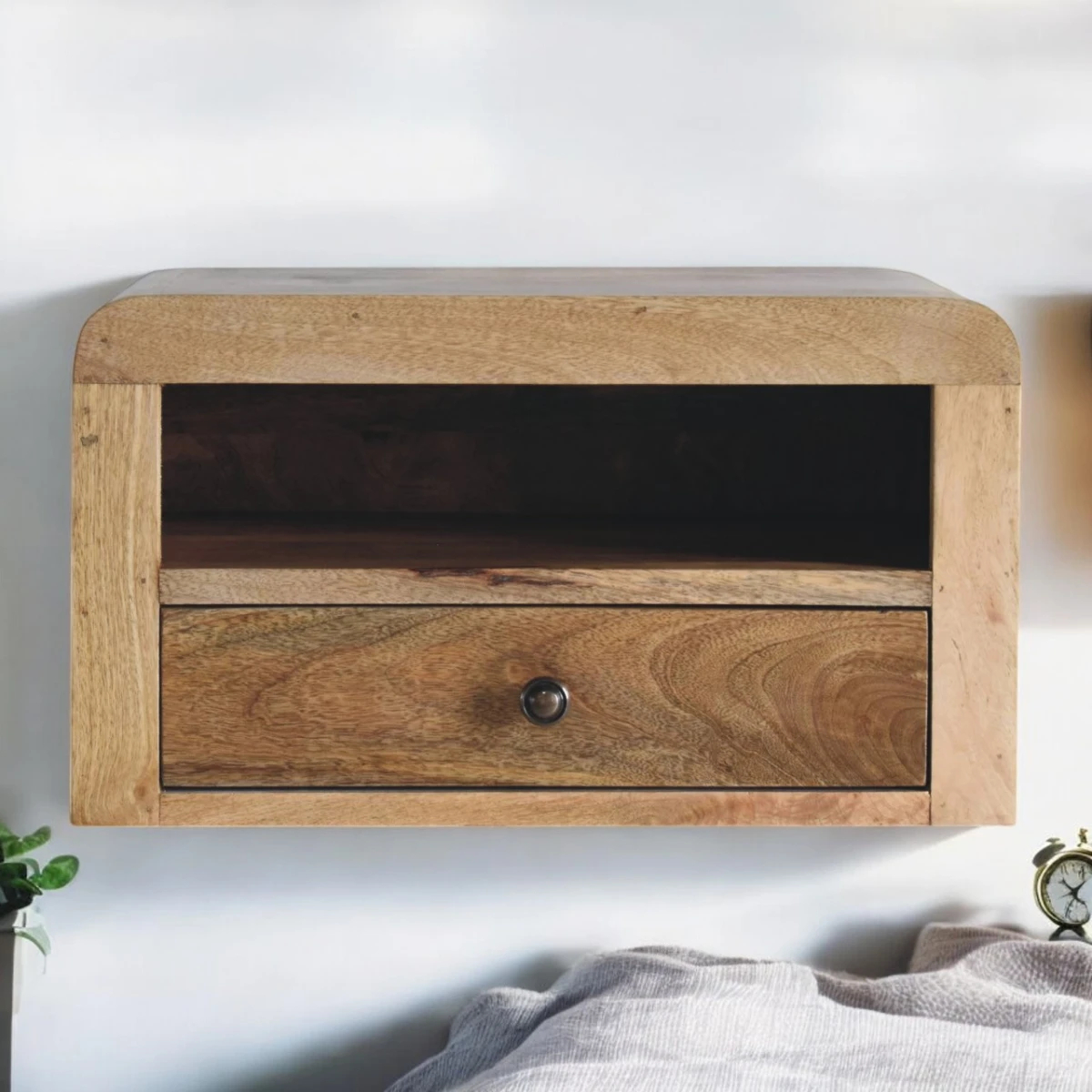 Artisan Furniture Artisan Bedside Compact Mango Wood Bedroom - Bedside Table