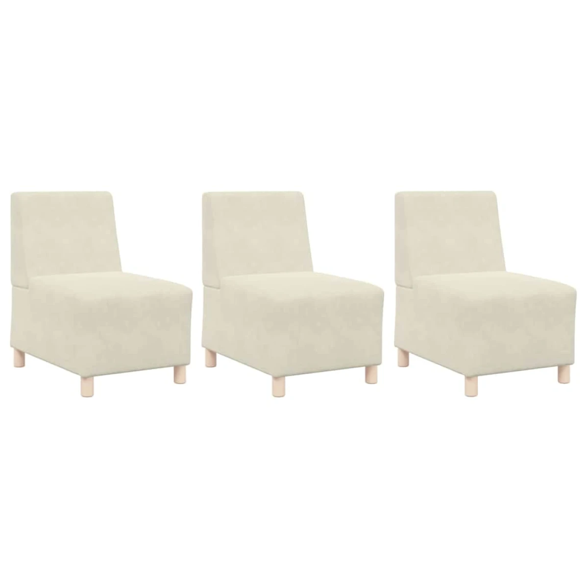 VidaXL Modular Sofa 55x74x82 Cm Velvet Armless Living Room by vidaXL
