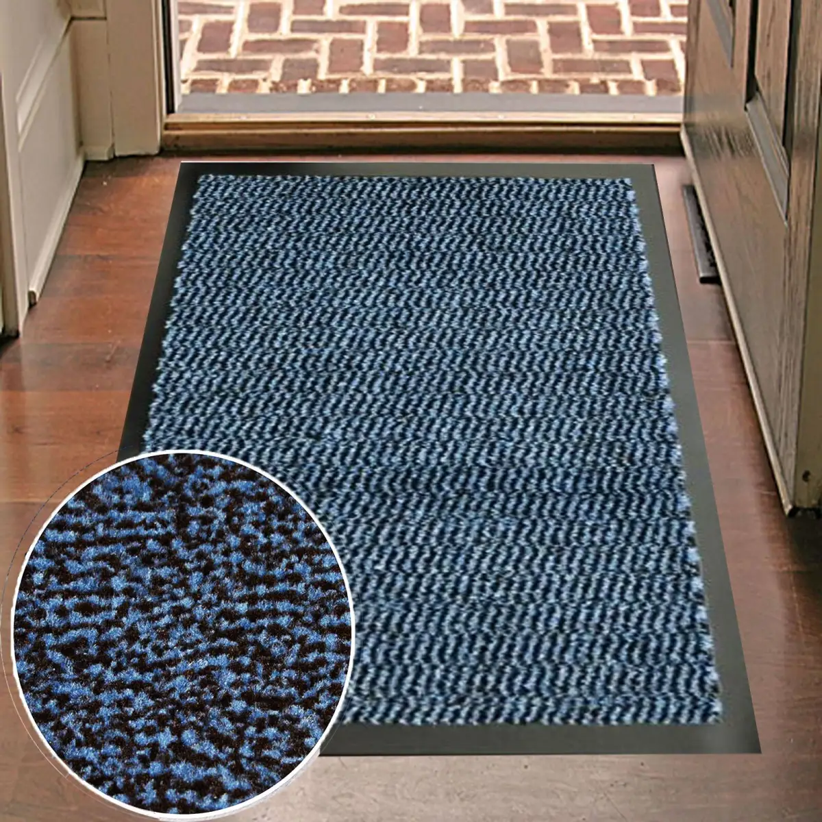 Un-Branded BLUE Barrier Mat 80cm x 120cm - Rug