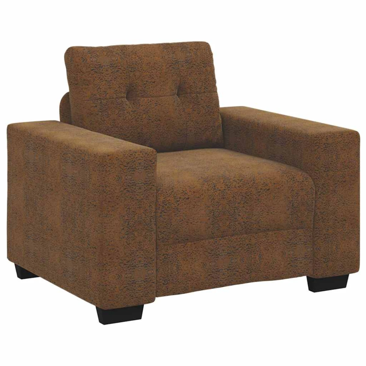 vidaXL VidaXL Sofa Chair Compact Cushion Brown Faux Leather Home - Sofa