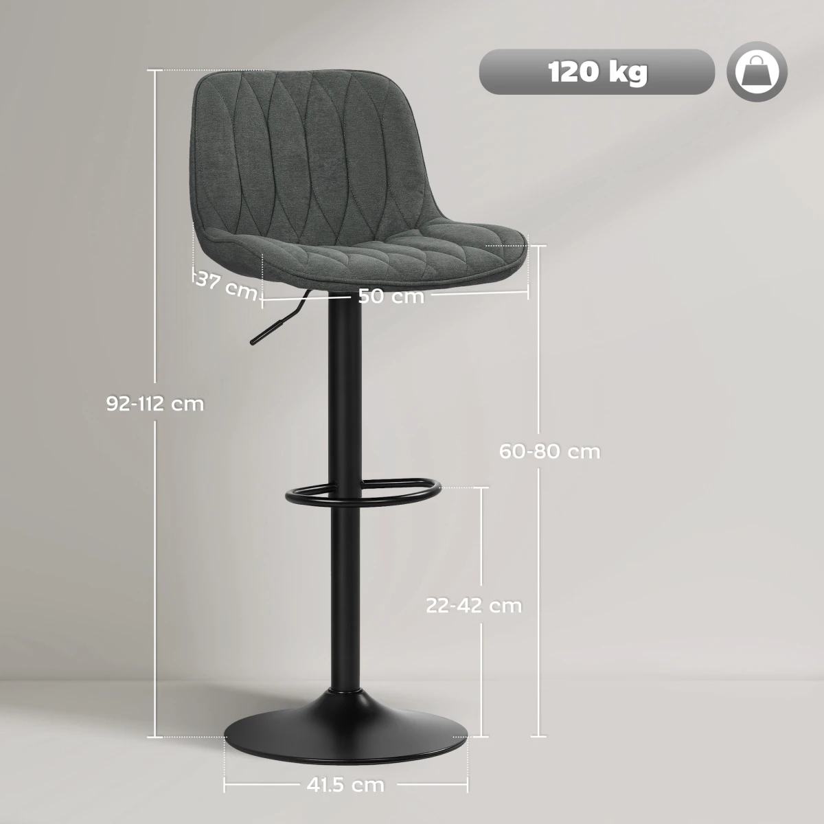 Height bar stool by N/A