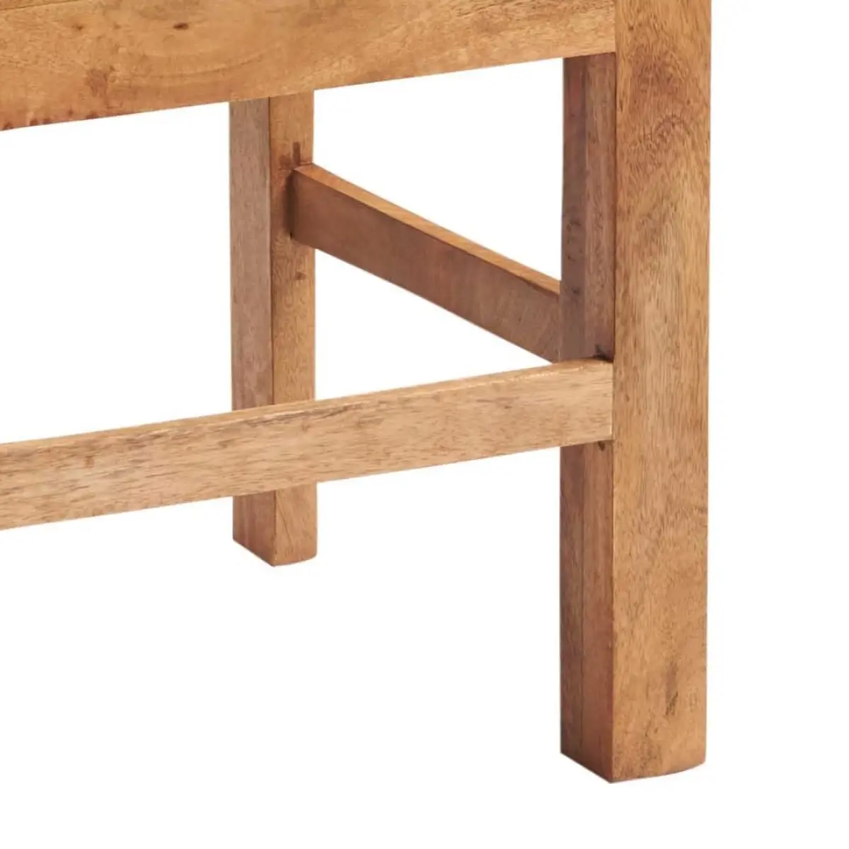 Indian Hub Toko Light Mango Slat Back Chair (Set of 2) - Wooden Chairs