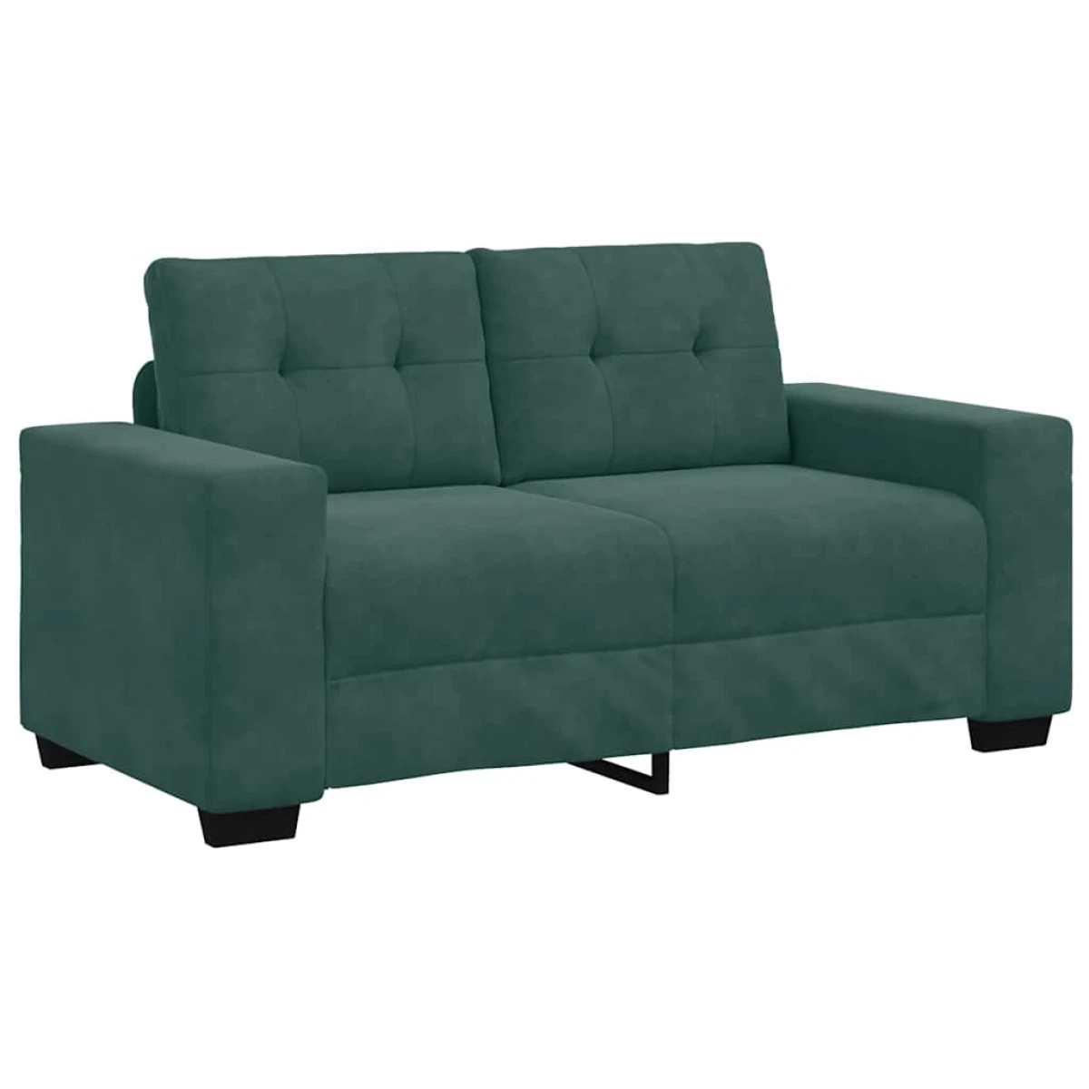 vidaXL VidaXL Loveseat Sofa 120x70 cm Velvet Green Living Room - Sofa