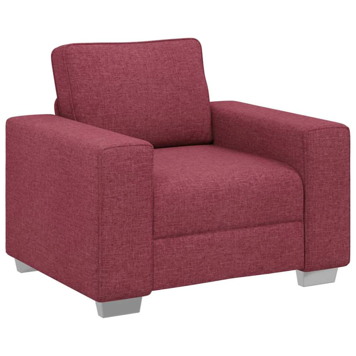 VidaXL Sofa 100x77x82cm Wine Red Fabric for Living Room by vidaXL