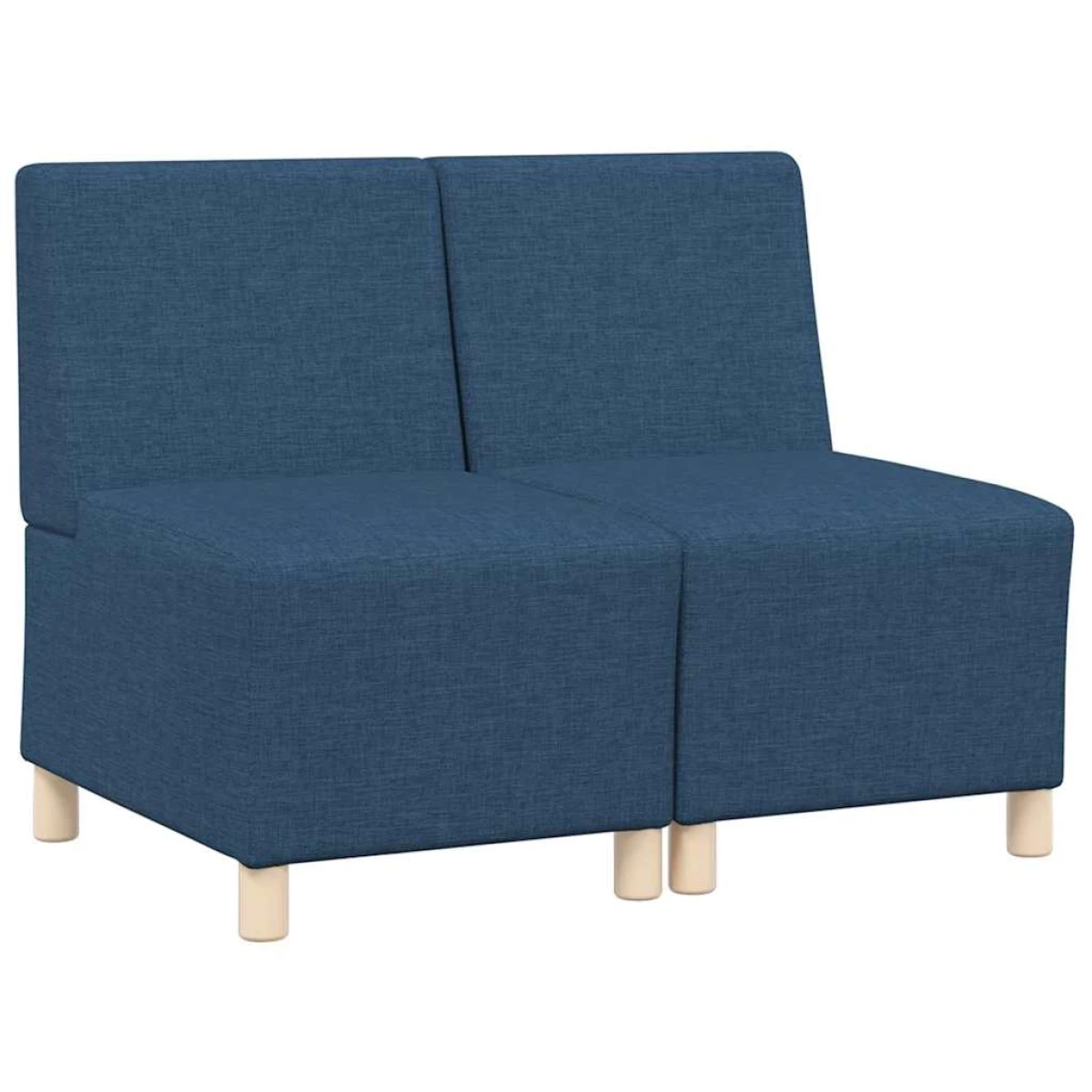 VidaXL Modular Sofa 55x74x82 cm Armless Blue for Home Use by vidaXL