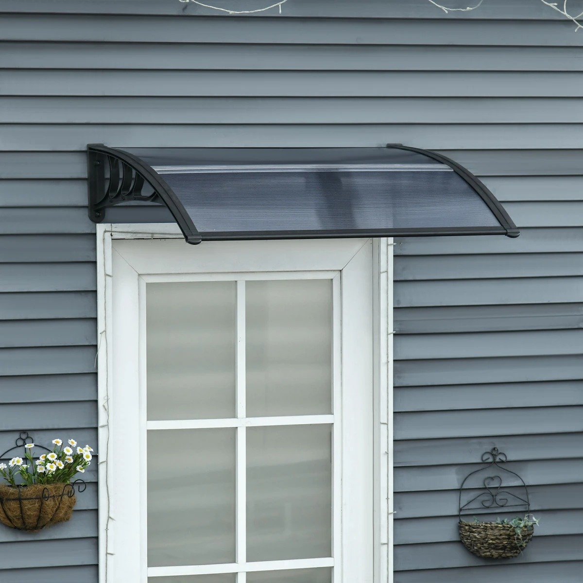Outsunny Door Canopy 100x75 UV Shield Back Door by Unbranded