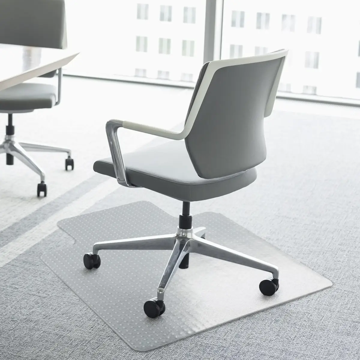 Unbranded Office Carpet Protector Chair Mat Spike Non Slip Chairmat Frosted HOMCOM - Rug