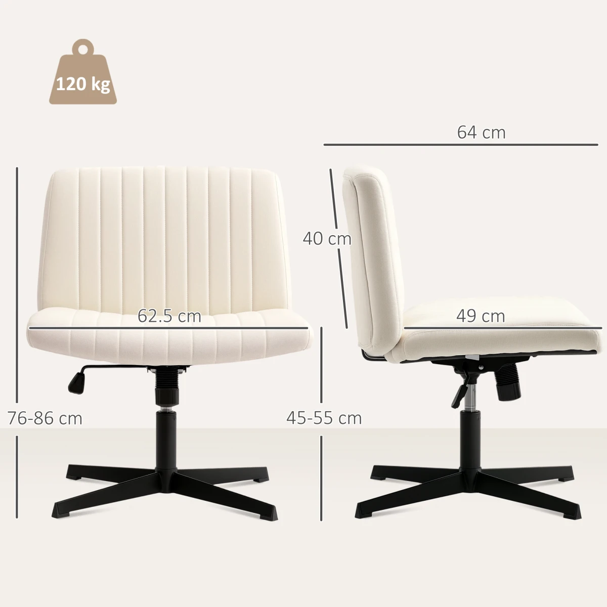 N/A Premium Office Chair 61cm Breathable Tilt For Home - Office Chair
