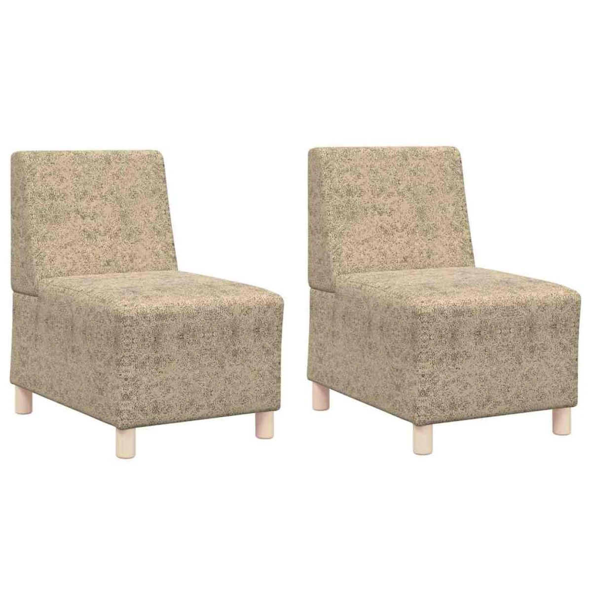 VidaXL Sofa Chair 55x74x82 Cm Faux Suede Armless Home by vidaXL