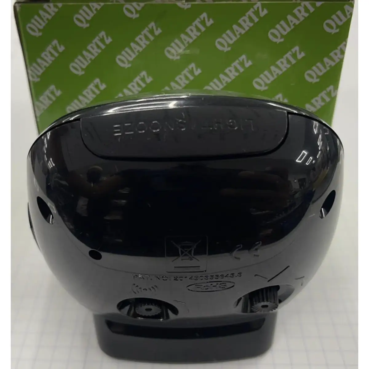 Widdop Wm Widdop Alarm Clock Dome Lens Sweep Snooze Light - Black - Clock