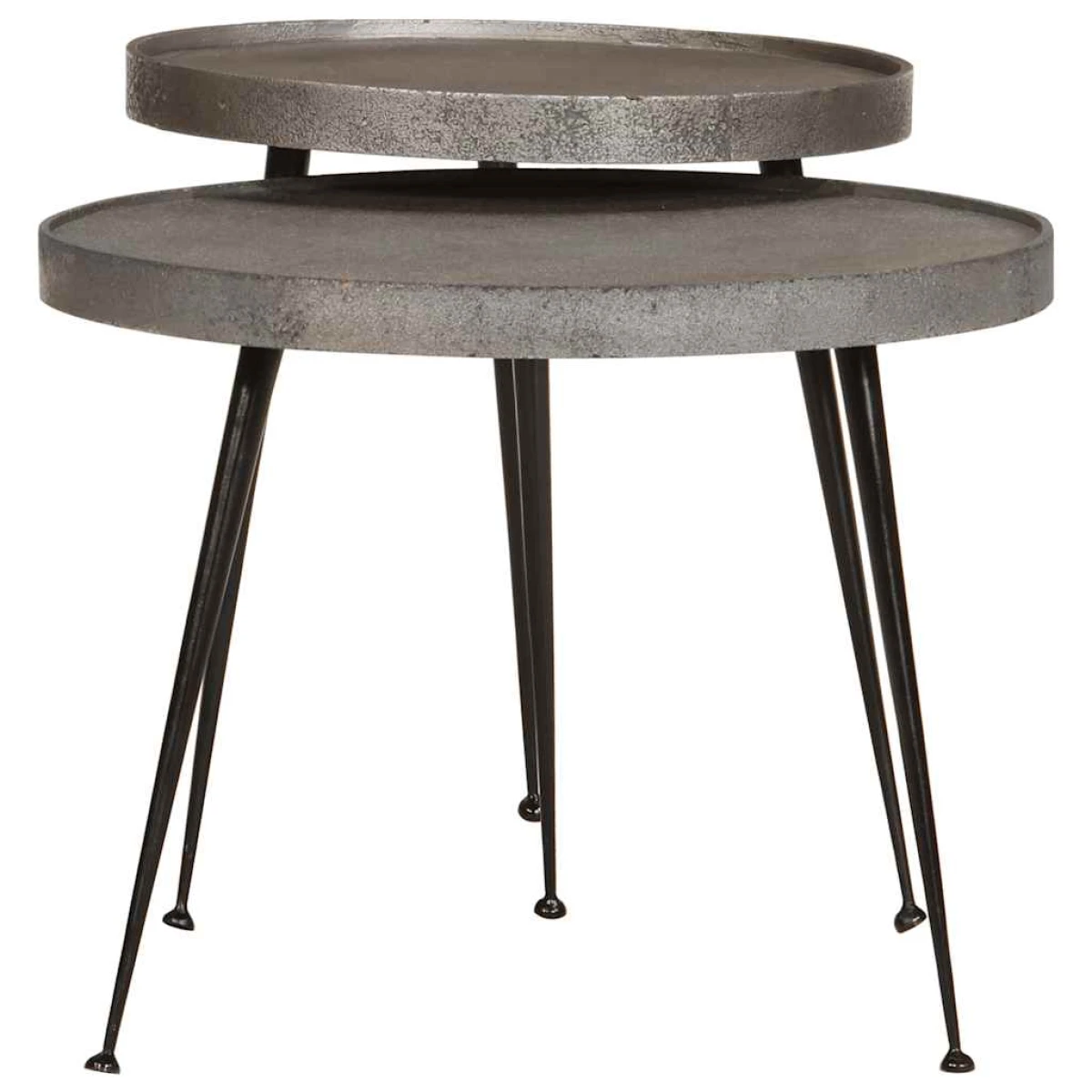 vidaXL VidaXL Coffee Tables Two Piece Set Engineered Wood Durable Moisture Resistant Living Room - Coffee Table