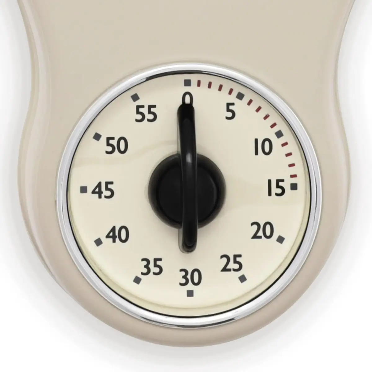Acctim Acctim Kitchen Time 20cm Timer Quartz Retro Style Domed Glass Lens Cream Wall Clock 21592 - Clock