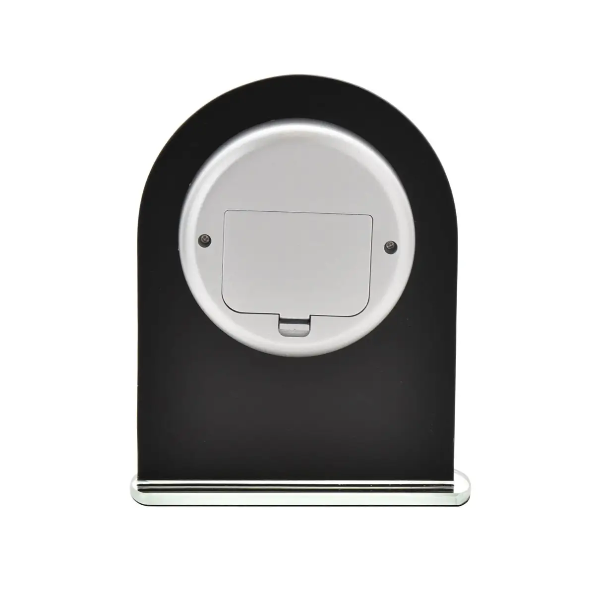 WIDDOP Wm.Widdop Black & Clear Arched Mantel Clock - Clock