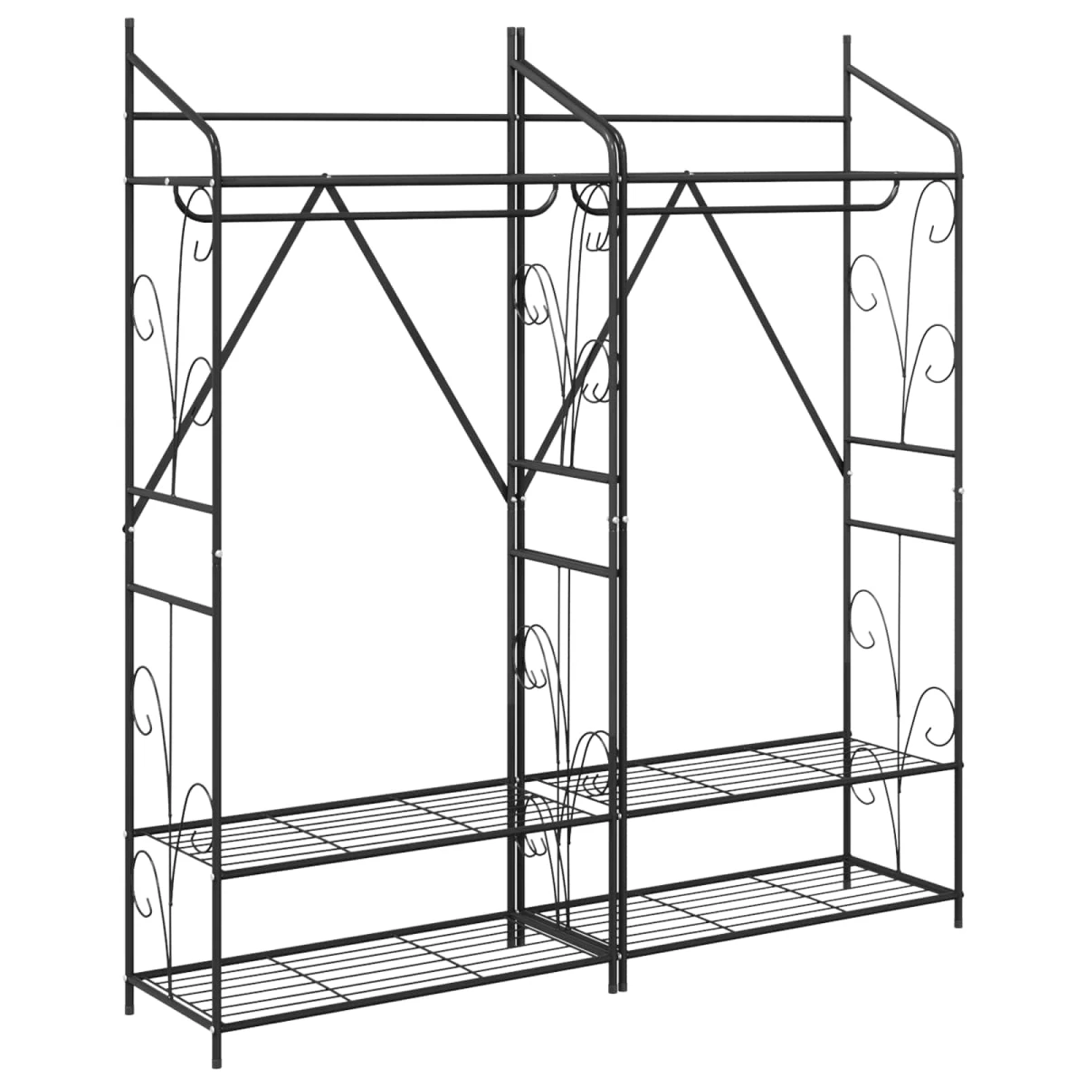 vidaXL vidaXL Open Wardrobe Wide Minimalist Frame - Wardrobe