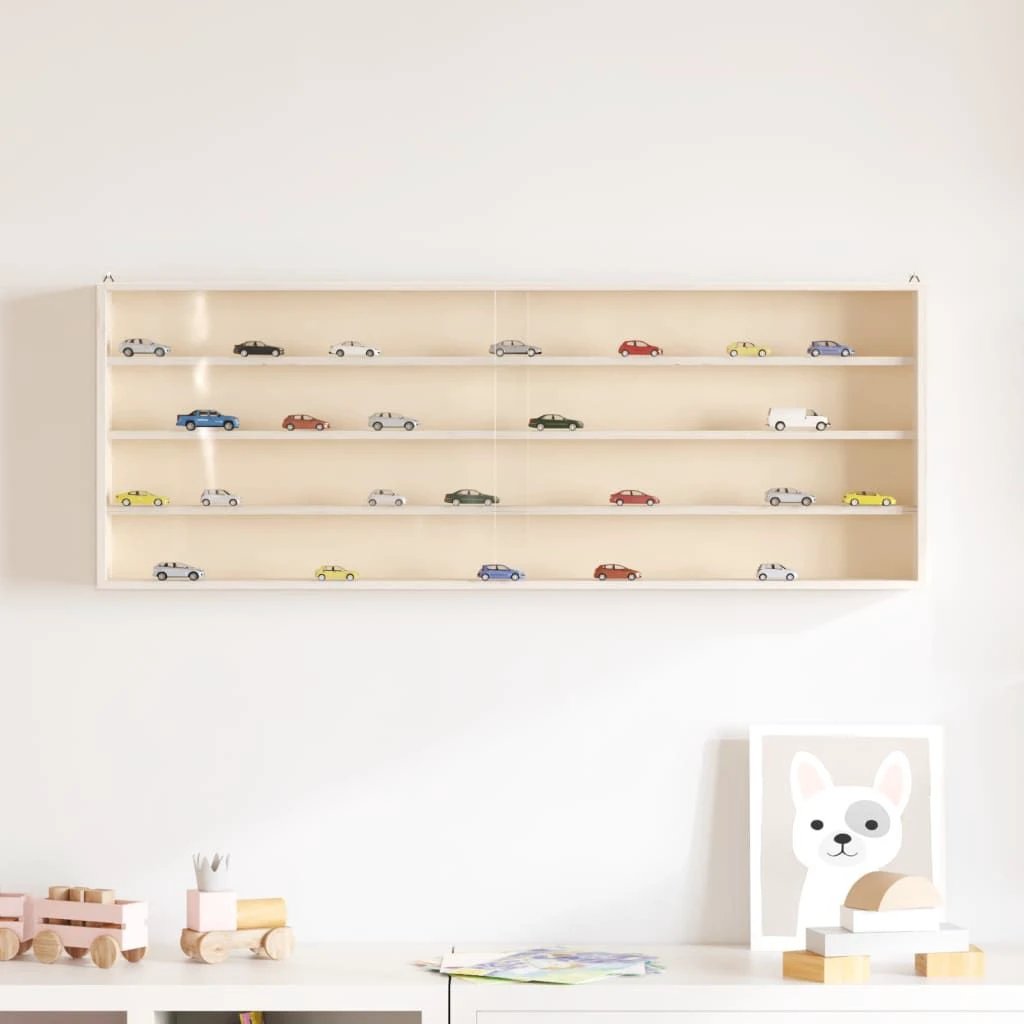 vidaXL vidaXL Wall Display Cabinet with Doors 40x8.5x37 cm - Display Cabinet