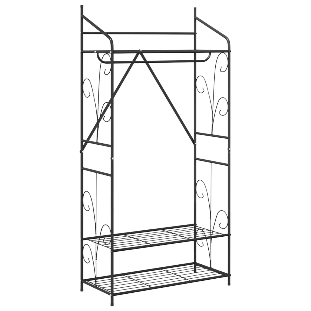 vidaXL Open Wardrobe Minimalist Metal Frame by vidaXL
