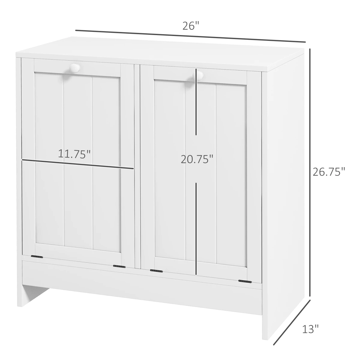Chester Wardrobe Compact Cabinets Tilt Hamper Home by N/A