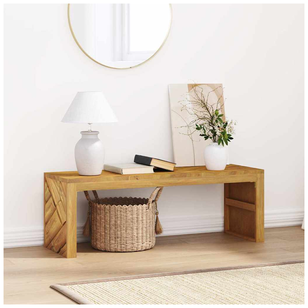 vidaXL vidaXL Coffee Table 110x35x38 cm Solid Teak Wood Durable Finish For Living Room Decor - Coffee Table