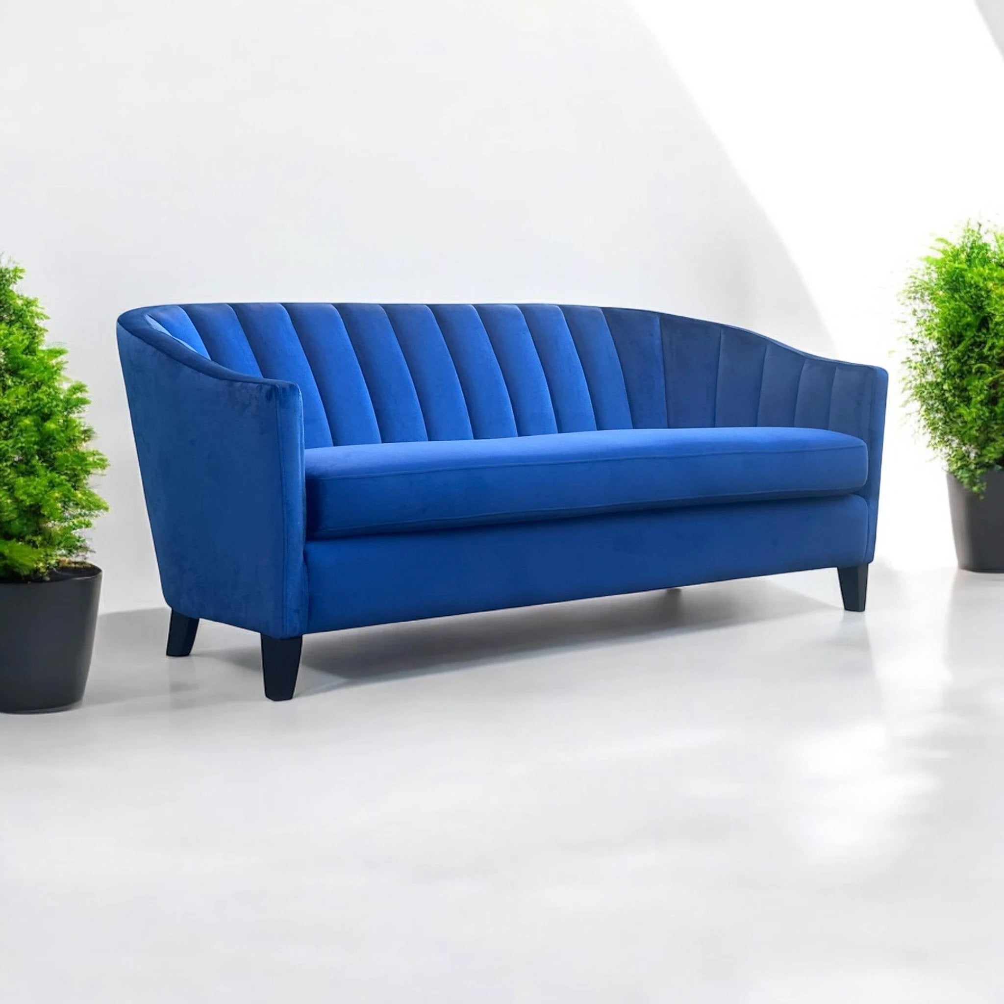 Premium Sofa 189cm Velvet Upholstery Plush Cushions Home by MSL