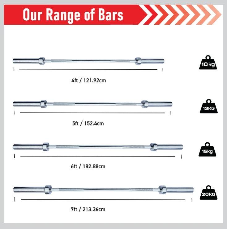 5ft Body Revolution Olympic Barbell Bar by Monster Shop