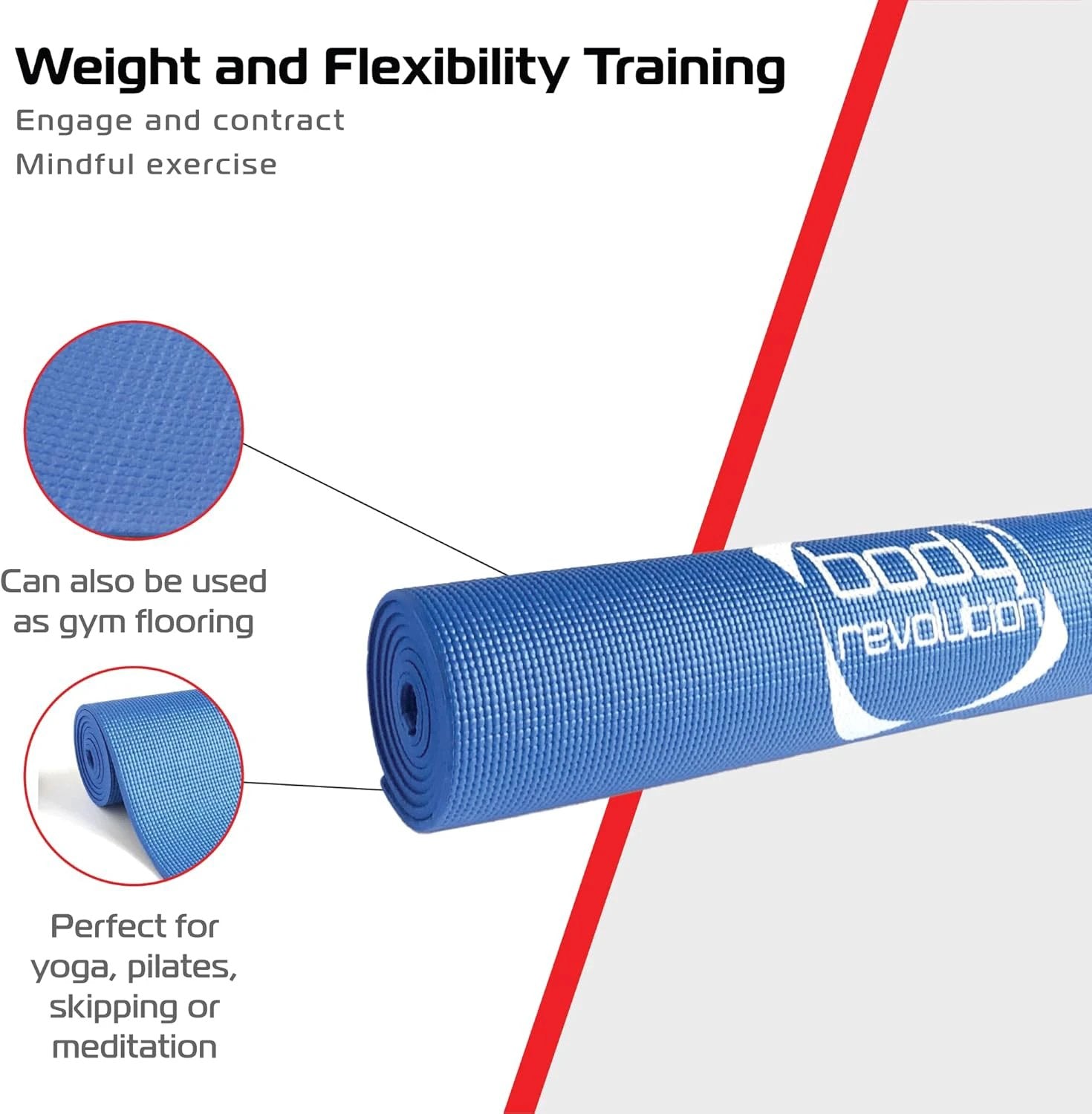 Blue Yoga Mat by Monster Shop