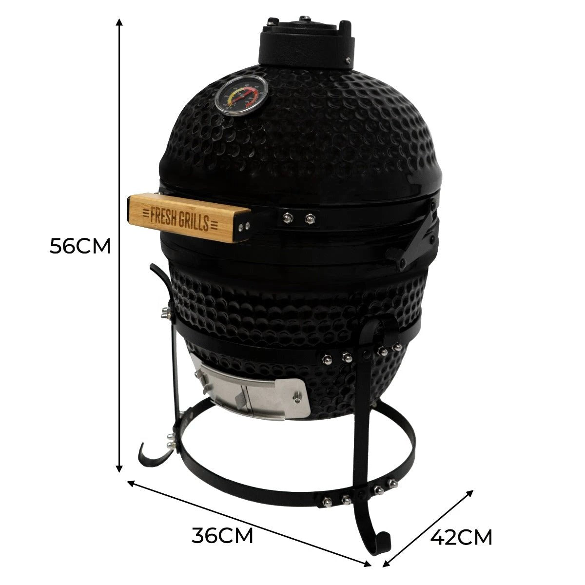 Monster Shop Fresh Grills 13" Kamado BBQ Oven -