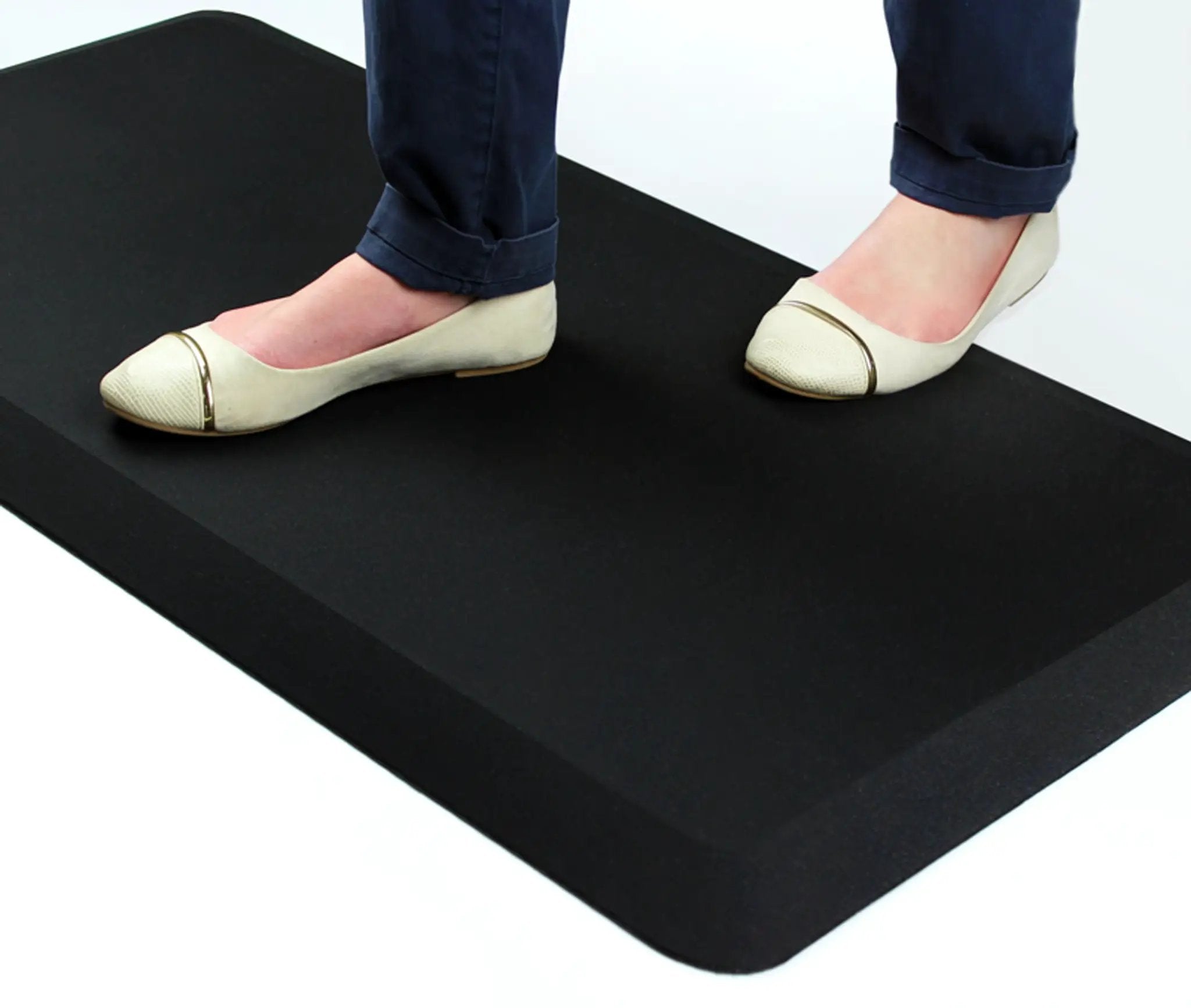 Floortex® AFS-TEX® 3000 Black Active Anti-Fatigue Mat - 50 x 100cm - Rug