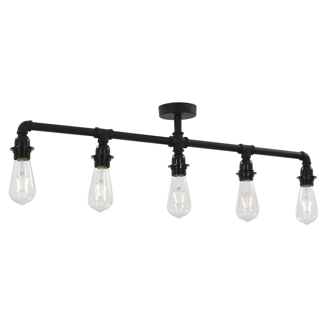 vidaXL VidaXL Ceiling Lamp FiveBulb E27 Steampunk Home - Ceiling Lights