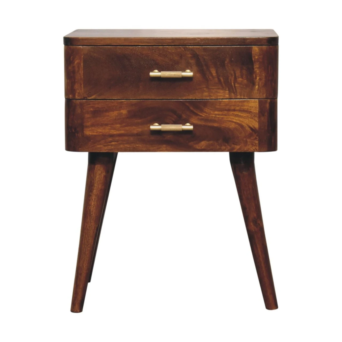 Artisan Bedside 2 Drawer Nordic Chestnut by Artisan Furniture