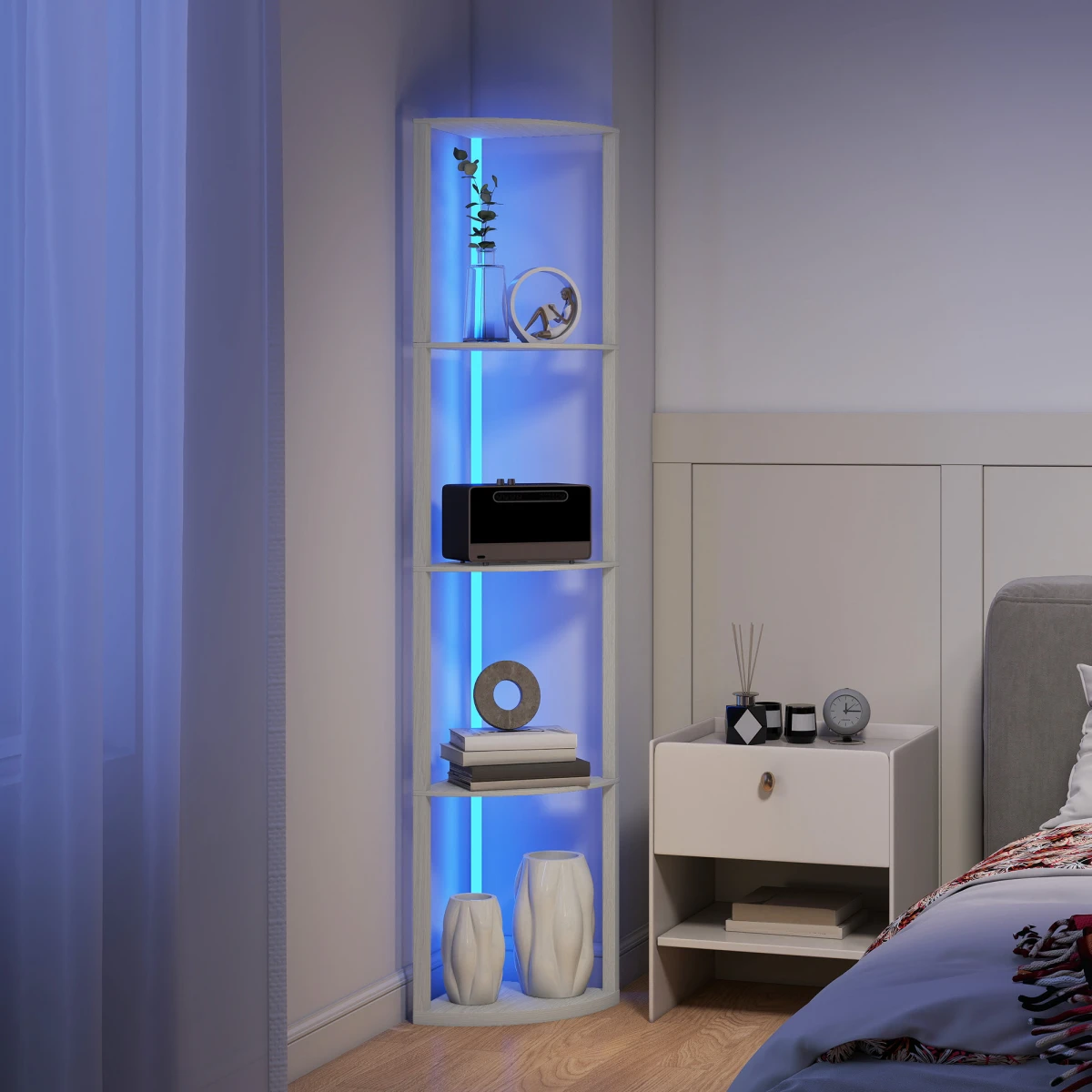 N/A Premium Floor Lamp Tall Narrow RGB FiveTier Home - Lamp