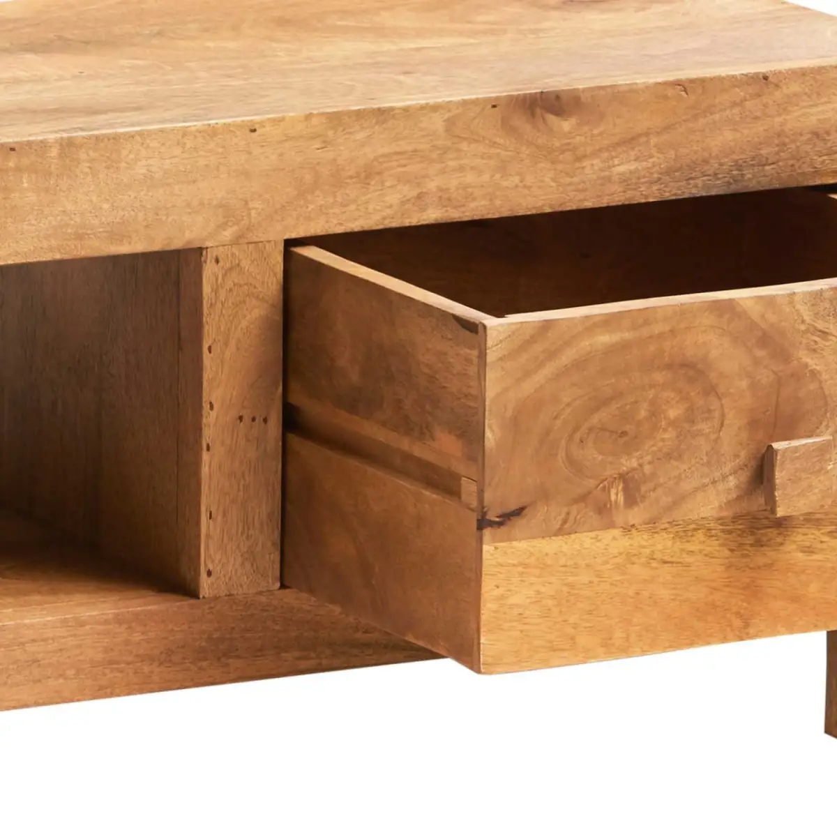 Indian Hub Toko Light Mango Wide Screen Tv Unit - TV Unit