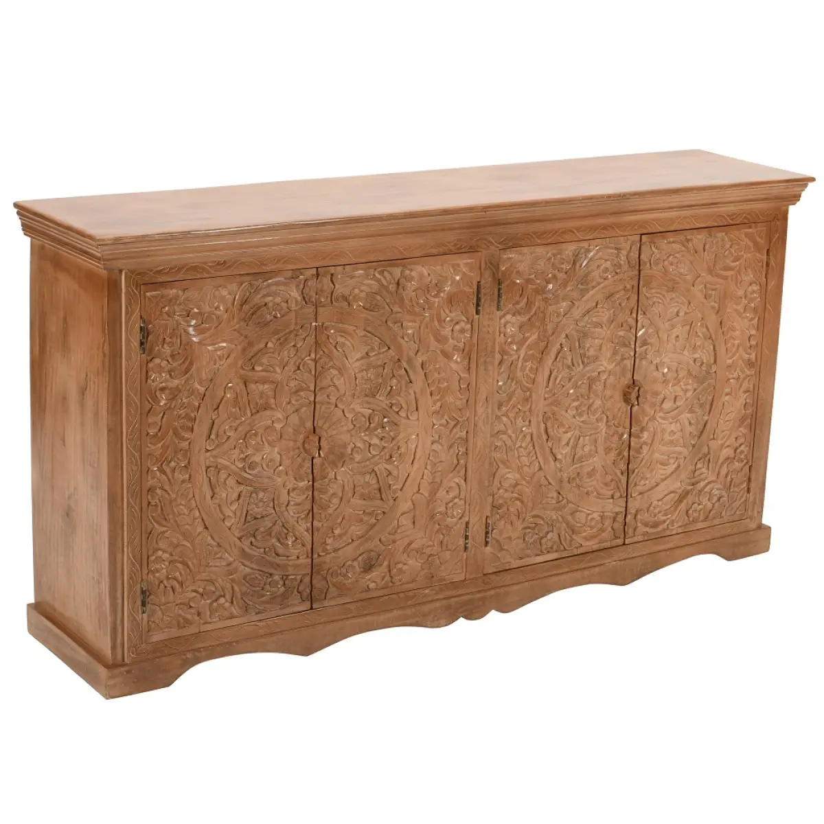 Indian Hub Artwork Mango Wood Sideboard Xl - Sideboard